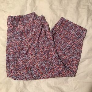 Lularoe TC pastel print leggings. EUC.